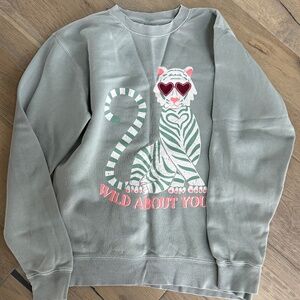 Mallory Ervin Valentines Tiger Sweatshirt Small